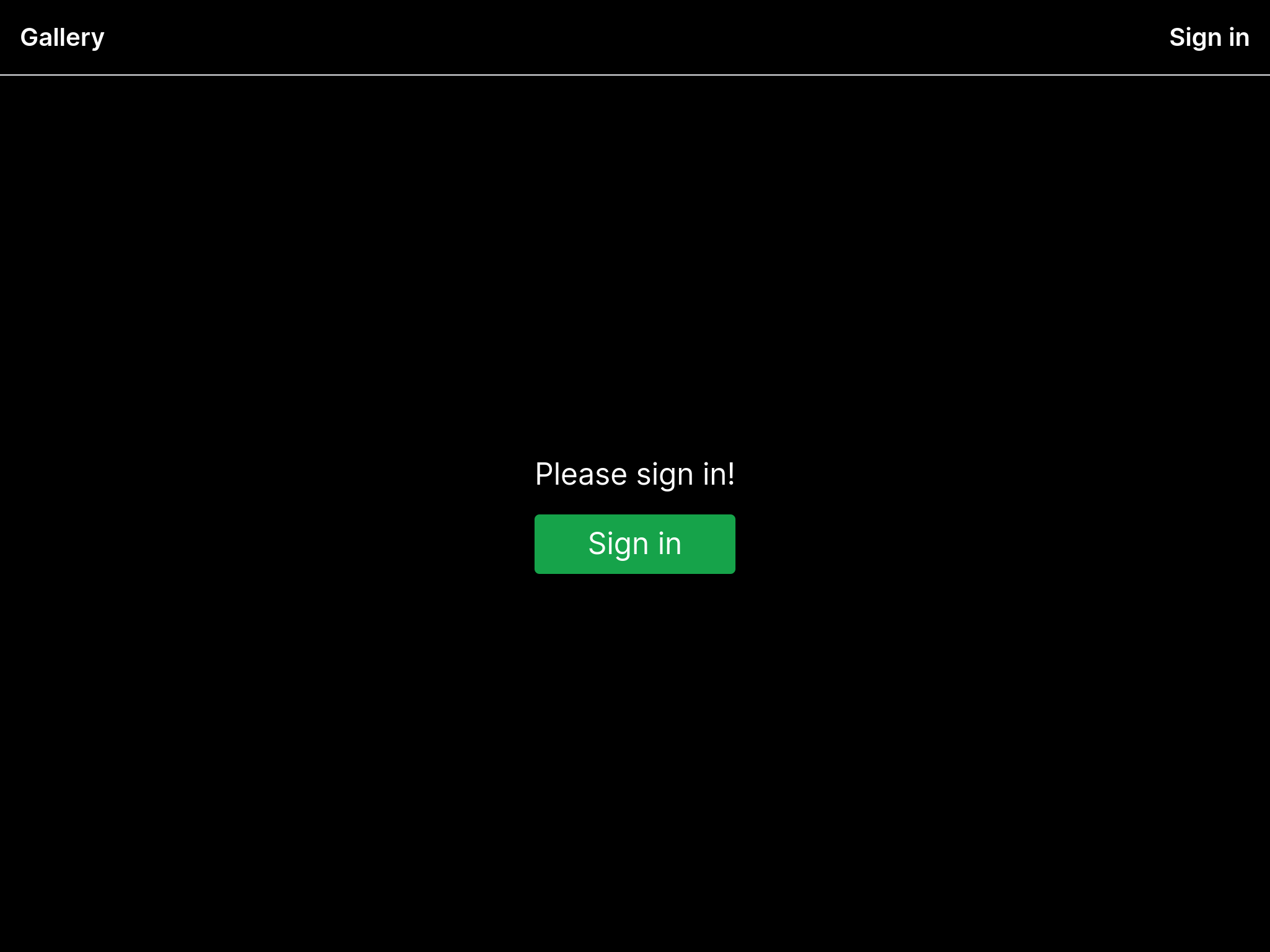 Guest user - message shown to sign in